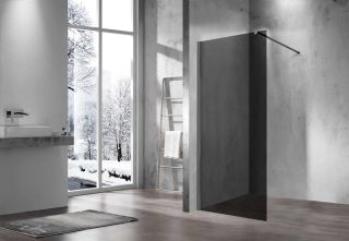 Душевая перегородка Vincea Walk-In VSW-1H110CGGM, 1100*2000, вороненая сталь, стекло тонированное