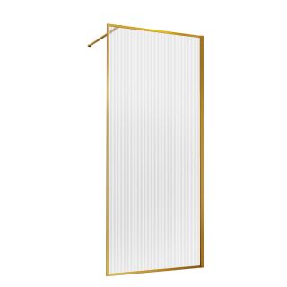 Душевая перегородка Vincea Walk-In HP Art VSW-1HP120FLBG, 1200*2000, брашированное золото, стекло рифленое