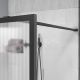 Душевая перегородка Vincea Walk-In HP Art VSW-1HP800FLGM, 800*2000, вороненая сталь, стекло рифленое
