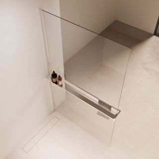 Душевая перегородка Vincea Walk-In VSW-1HR900CL, 900*2000, хром, стекло прозрачное