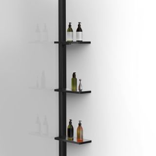 Душевая перегородка  Vincea Walk-In VSW-1WSL120CLB, 1200*2000, черный матовый, стекло прозрачное