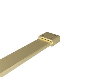 Душевая перегородка Vincea Walk-In VSW-7HS100GWG, 1000*2000, брашированное золото, стекло с золотыми нитями