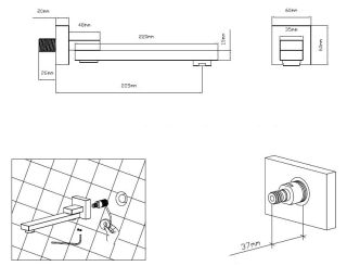 Излив Vincea VSWS-41GM вороненая сталь