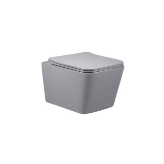 Унитаз подвесной Vincea Q-Line VT1-12MG серый безободковый ультратонкое soft-close сиденье