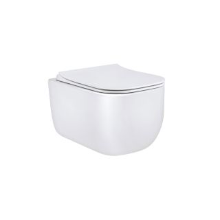 Унитаз подвесной Vincea Form VT1-35 безободковый белый ультратонкое soft-close сиденье