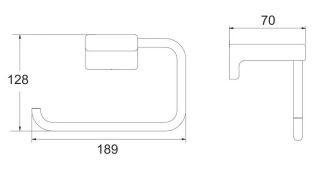 Полотенцедержатель Rose RG1806T пепельный