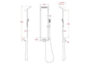 Душевая панель Black & White Seasons 2030W0