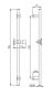 Душевая штанга Rav Slezak PREMIUM CRISTAL LINE ЛОИРА MD0111 хром