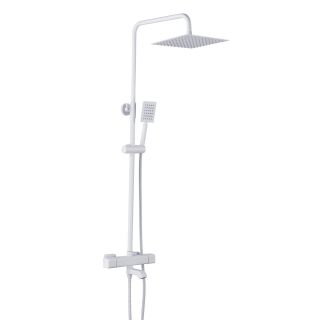 Душевая стойка с термостатом Shevanik S3096C белый