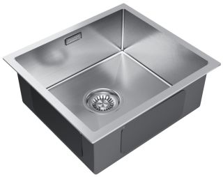 Мойка кухонная Paulmark Aller PM904444-BS брашированная нержавеющая сталь