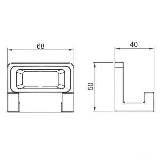 Крючок Gappo G30805-23 золотой сатин