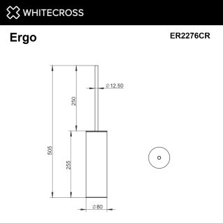 Ёршик напольный WHITECROSS Ergo ER2276CR хром