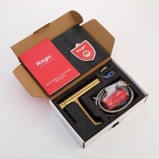 Смеситель для раковины Raglo R20.10.03 золотой сатин
