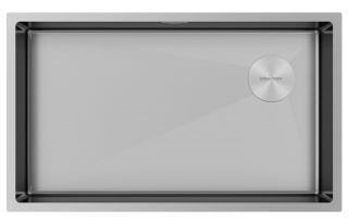 Мойка кухонная Paulmark Next-Skew PM887444-BS брашированная нержавеющая сталь