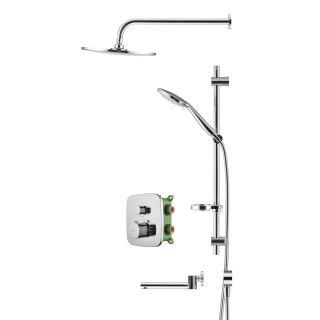 Душевой комплект Swedbe Platta 5560 с термостатом хром
