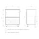 Тумба под раковину напольная Vigo Land 020 70 см белый