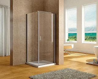 Душевой уголок Aquanet Cinetic AE12-N-90H190U-CT + AE12-F-80H190U-CT 254233 90x80 см стекло прозрачное профиль хром