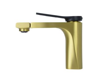 Смеситель для раковины Bronze de Luxe Element EL02XGB, матовое золото