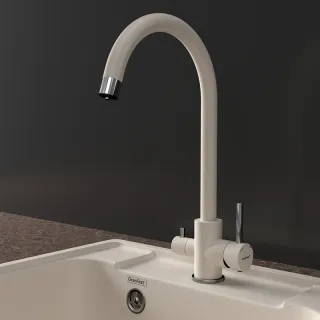 Смеситель для кухни GranFest URBAN Z-5420 белый