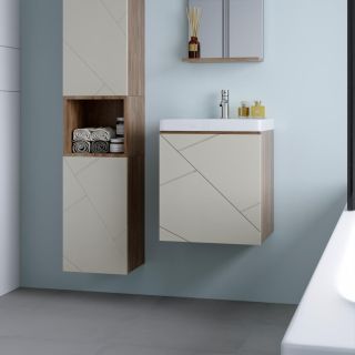 Тумба под раковину Бриклаер Кристалл 4627125416910 50 см латте