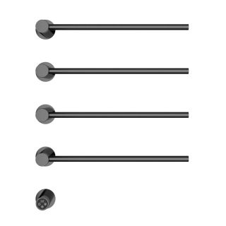 Полотенцесушитель электрический встраиваемый Wonzon & Woghand Hamburg WW-AL314-GM 46x72 см с внутренней частью тёмный графит