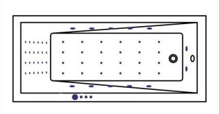 Гидромассажная ванна Whitecross Wave Slim 0111.180080.100.NANO.CR 180x80см Nano хром