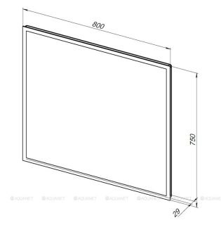 Зеркало с подсветкой Aquanet Optima 288965 80 см