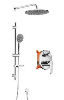 Душевой комплект Swedbe Platta 5536G1 хром/серый