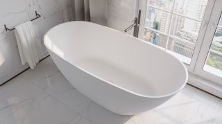 Ванна из искусственного камня Whitecross Onyx D 0207.160075.200 160x75см белый матовый