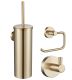 Набор аксессуаров из 3 предметов Wonzon & Woghand WW-8100-G крючок держатель для бумаги ёршик брашированное золото