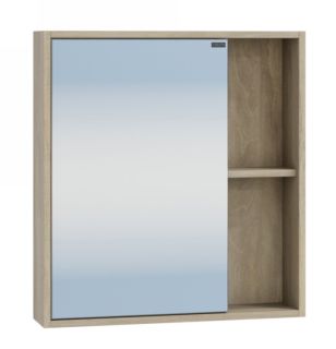 Зеркальный шкаф СанТа Прима 700344 60см дуб светлый